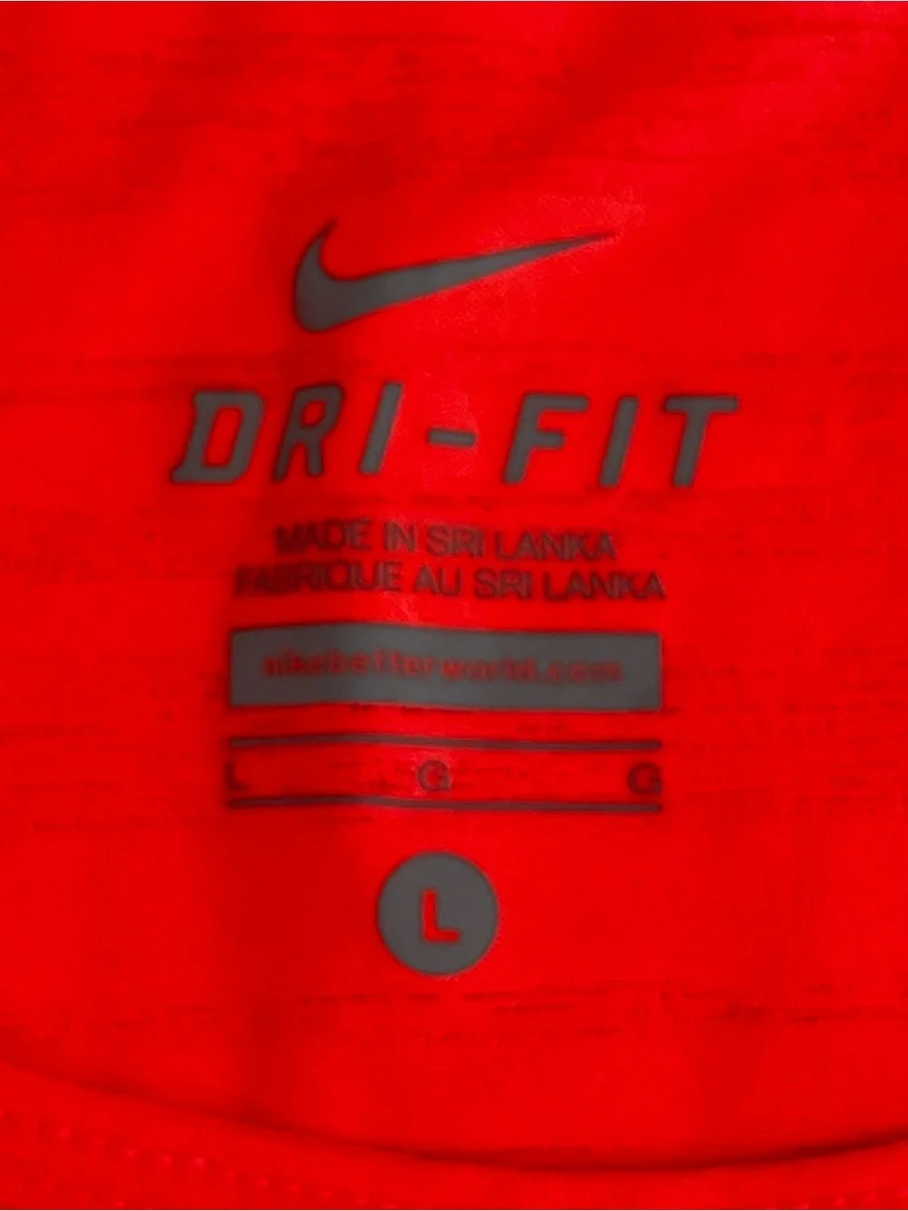 Nike Women’s Dri-FIT Crew Neck Top - Bright Orange Large